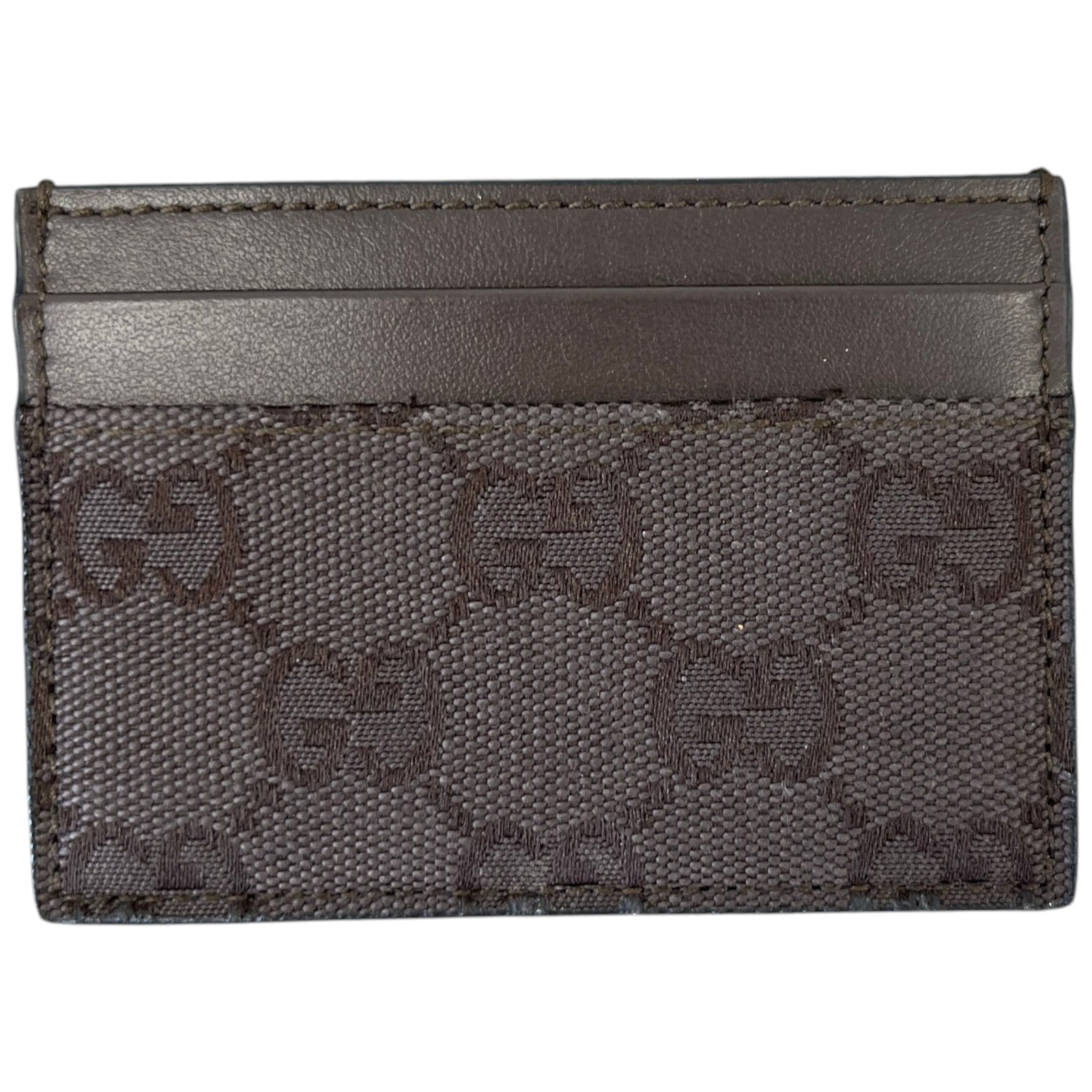 Men's Gg Supreme Card Holder Black - Photo 1