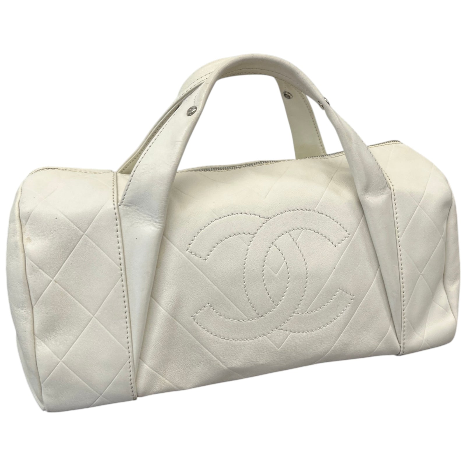 Women's All Day Long Bowler Travel Bag White - Photo 5