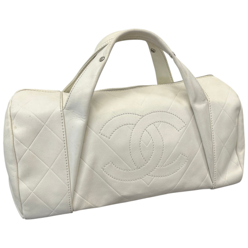 Women's All Day Long Bowler Travel Bag White