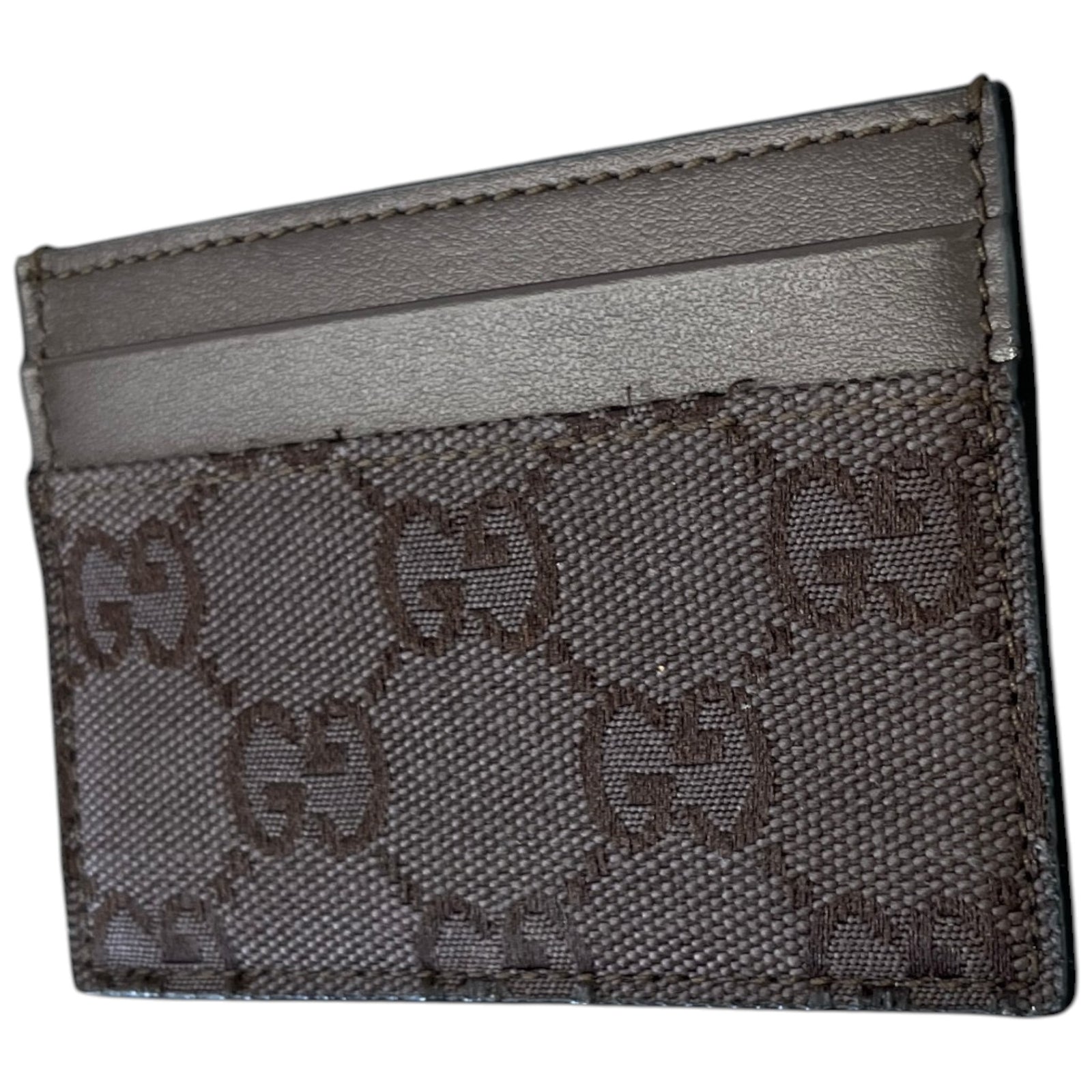 Men's Gg Supreme Card Holder Black - Photo 4
