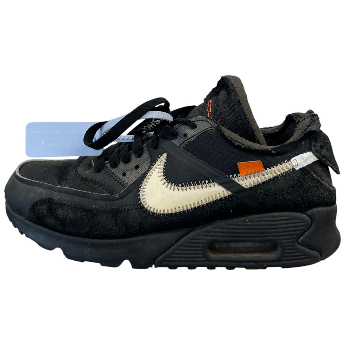 Men's X Nike Air Max 90 Low Trainers Black Size UK 6 / EU 40 - Photo 5