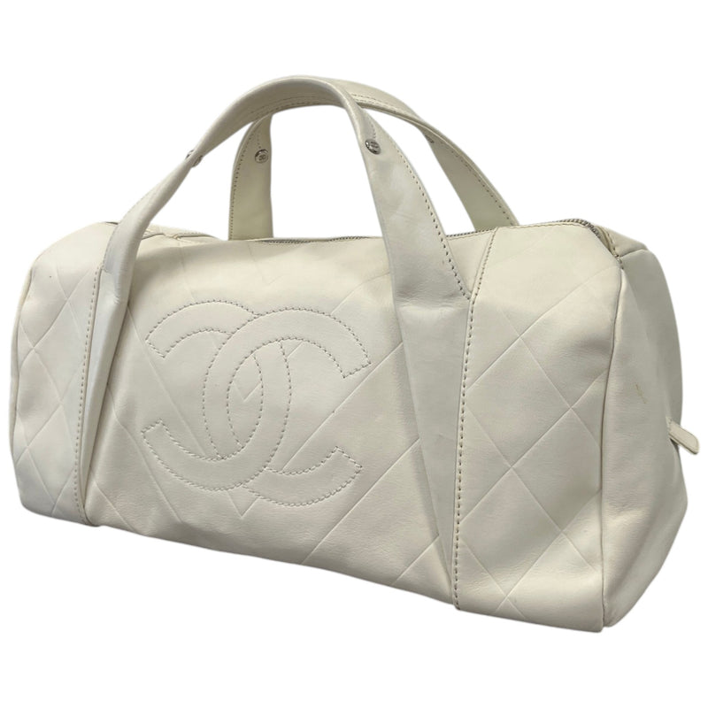 Women's All Day Long Bowler Travel Bag White