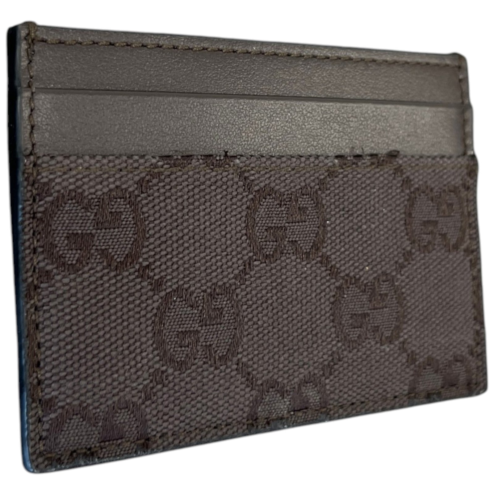 Men's Gg Supreme Card Holder Black - Photo 5