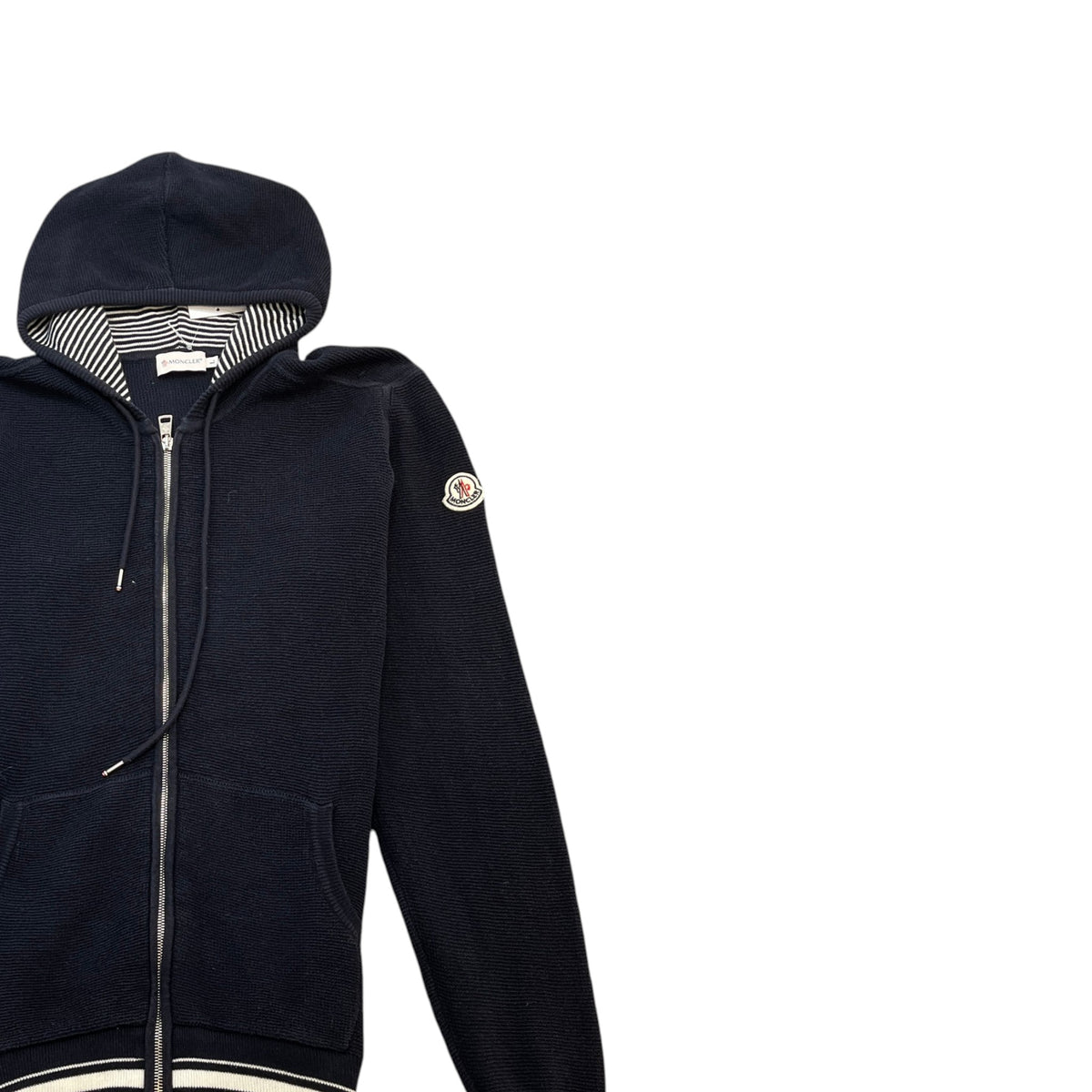 Men's Maglia Knit Hoodie Navy Size L - Photo 3