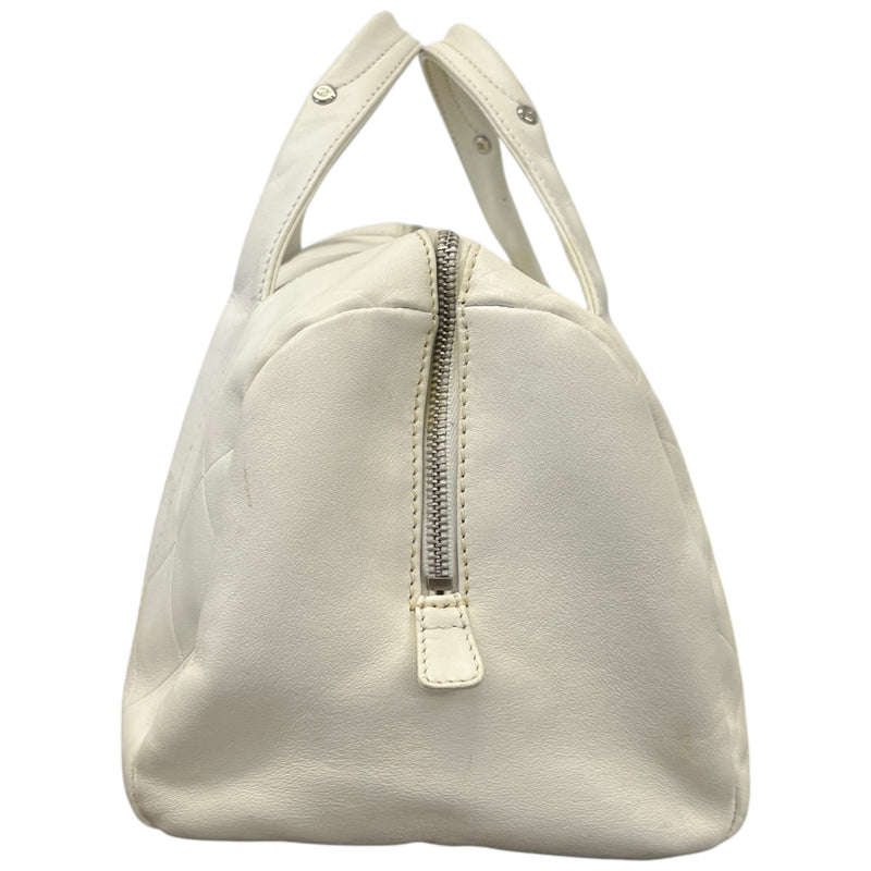 Women's All Day Long Bowler Travel Bag White
