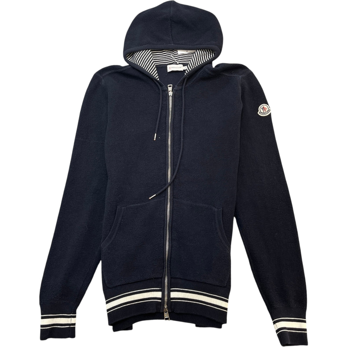 Men's Maglia Knit Hoodie Navy Size L - Photo 1