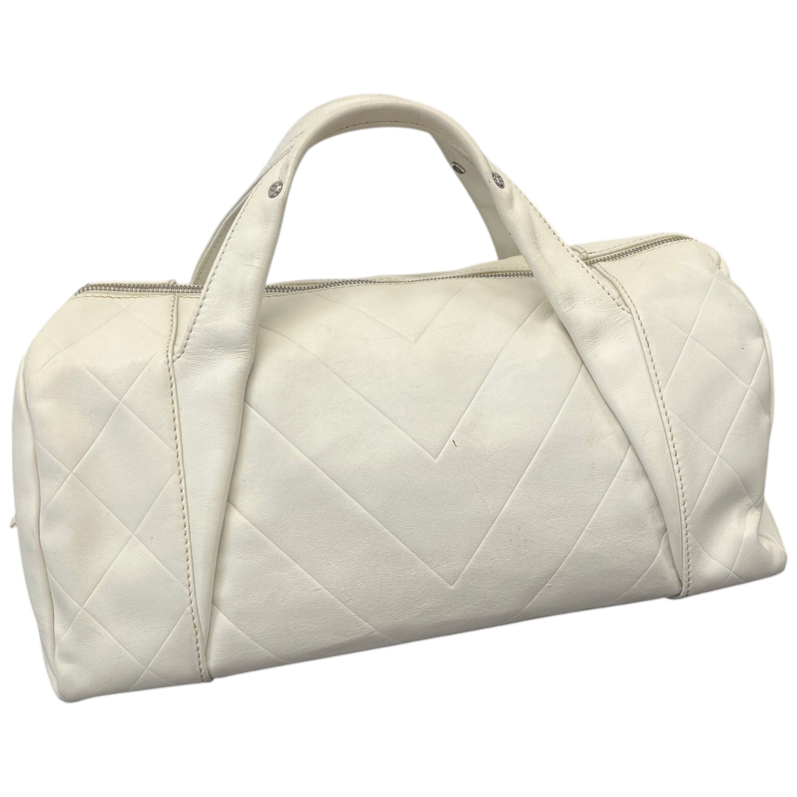 Women's All Day Long Bowler Travel Bag White - Photo 9