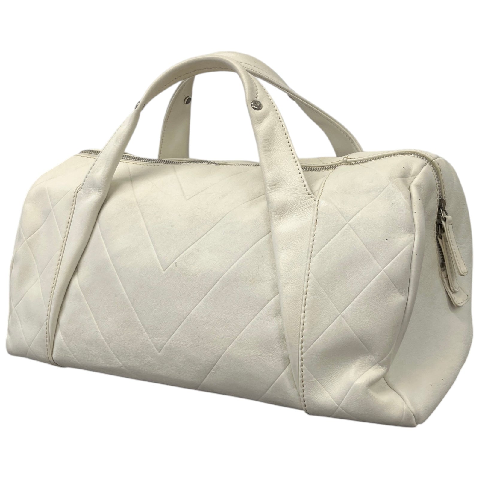 Women's All Day Long Bowler Travel Bag White - Photo 10