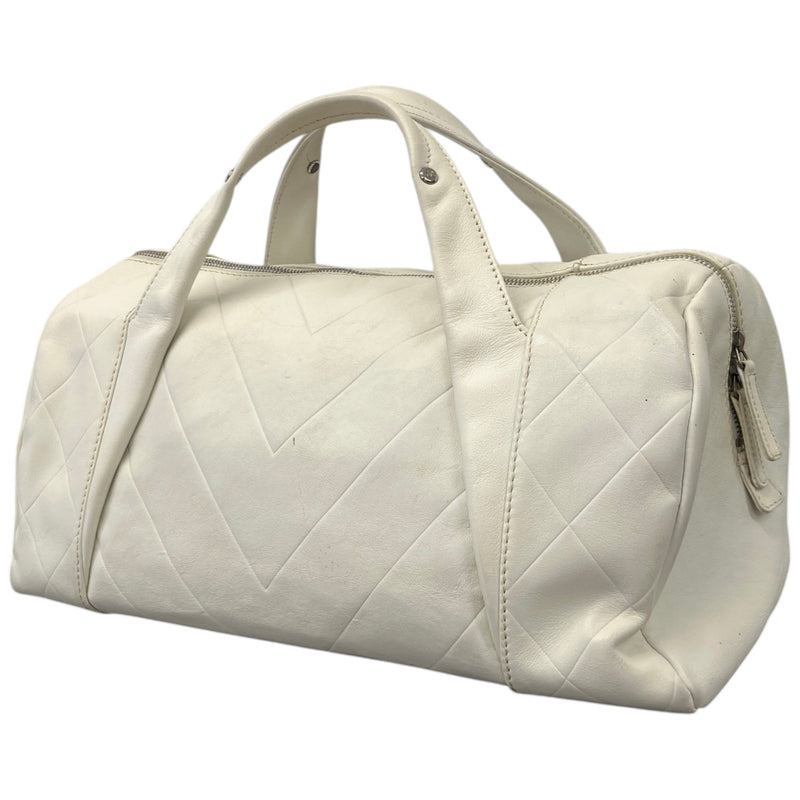 Women's All Day Long Bowler Travel Bag White