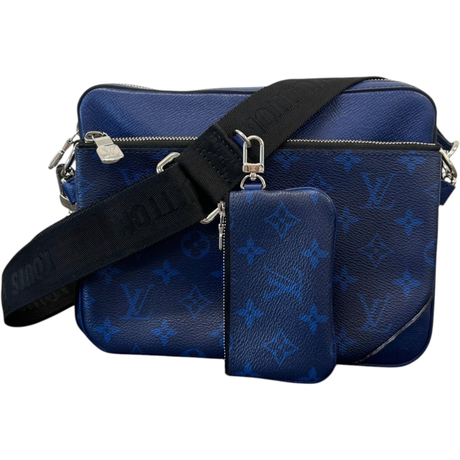 Men's Monogram Taigarama Trio Messenger Bag Navy - Photo 1