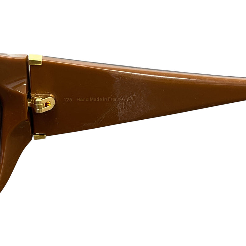 Women's Oversized Logo Sunglasses Brown