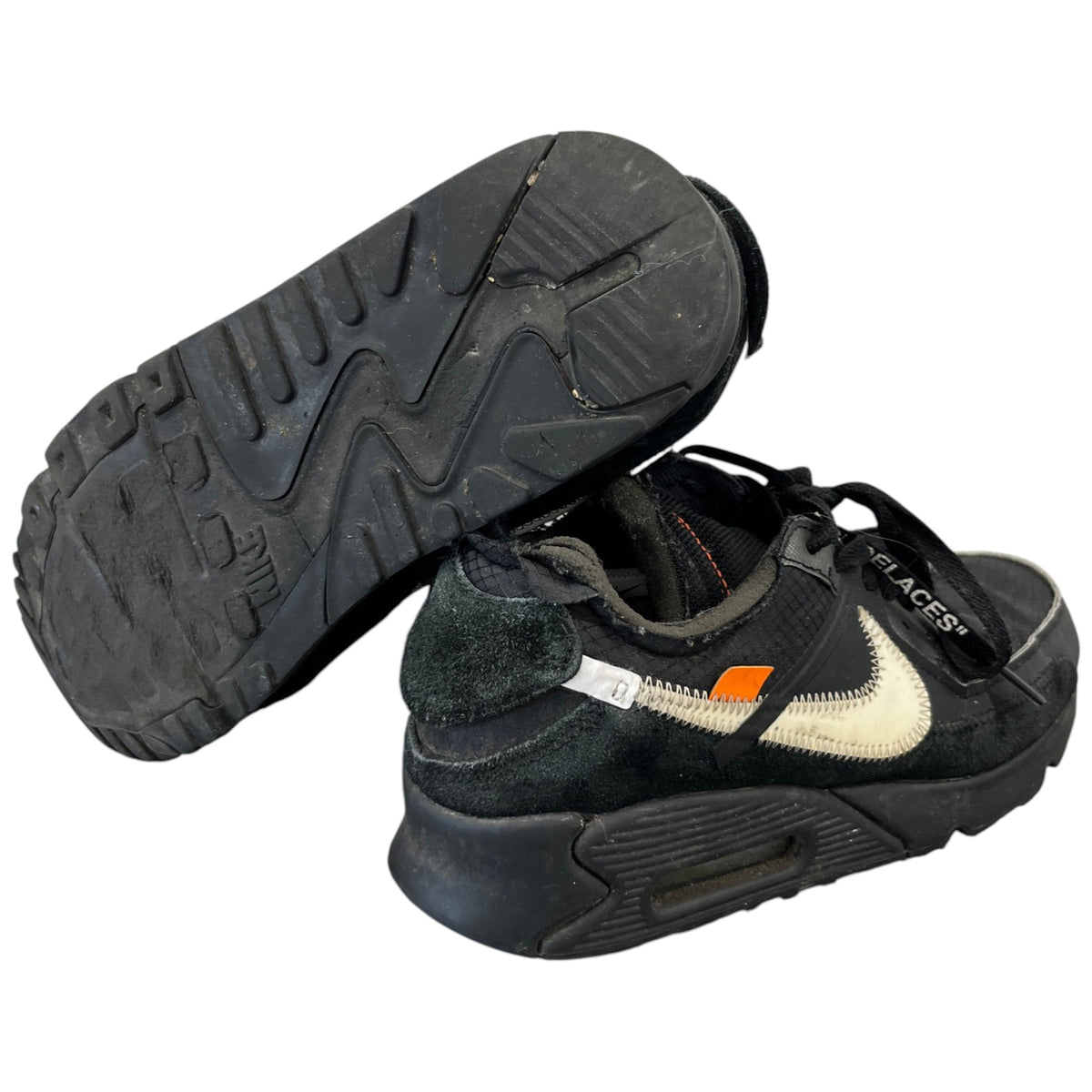Men's X Nike Air Max 90 Low Trainers Black Size UK 6 / EU 40 - Photo 10