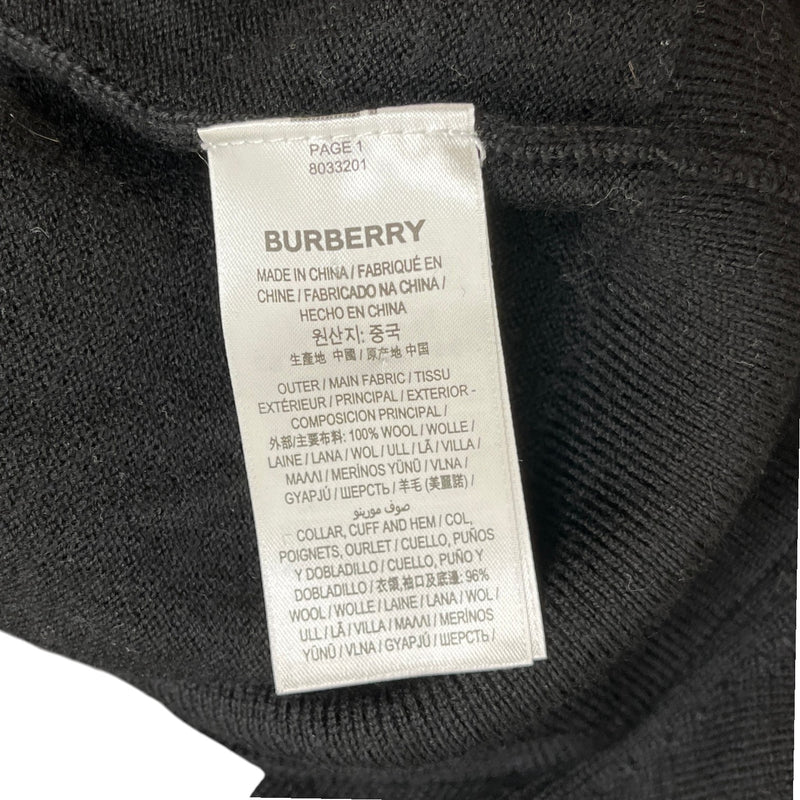 Men's Stripe Trim Jumper Black Size L