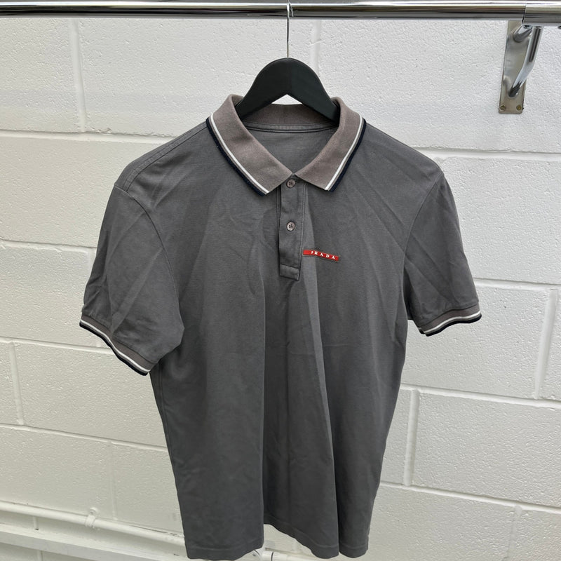 Men's Linea Rossa Polo Shirt Grey Size M