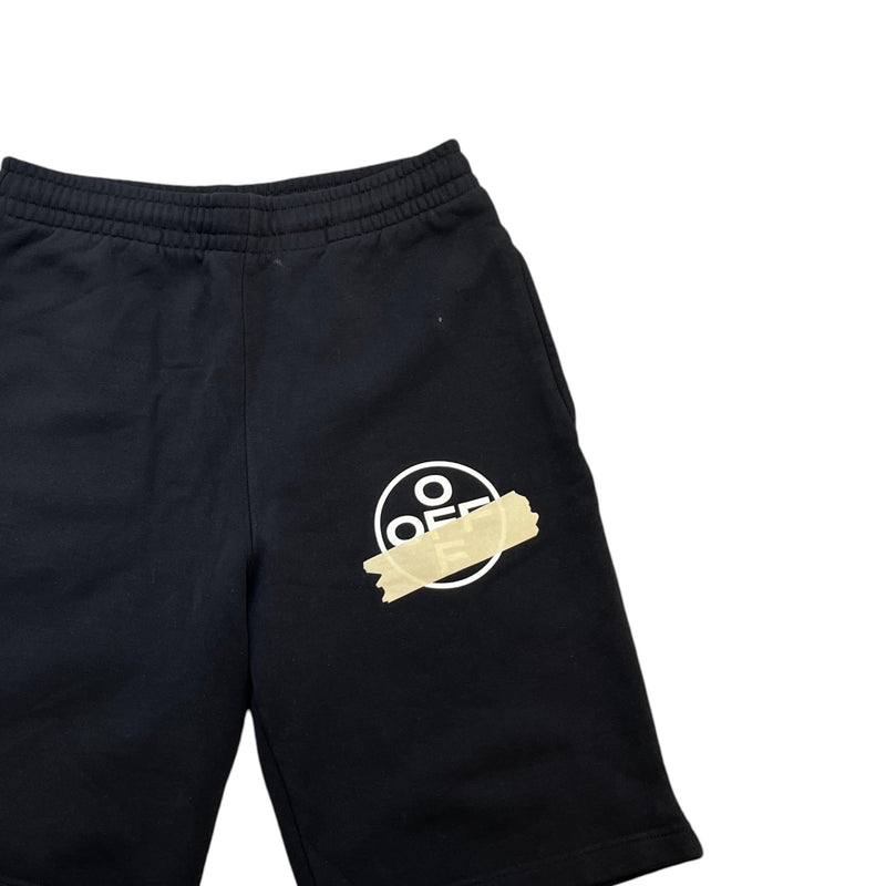 Men's Tape Logo Shorts Black Size M / W32