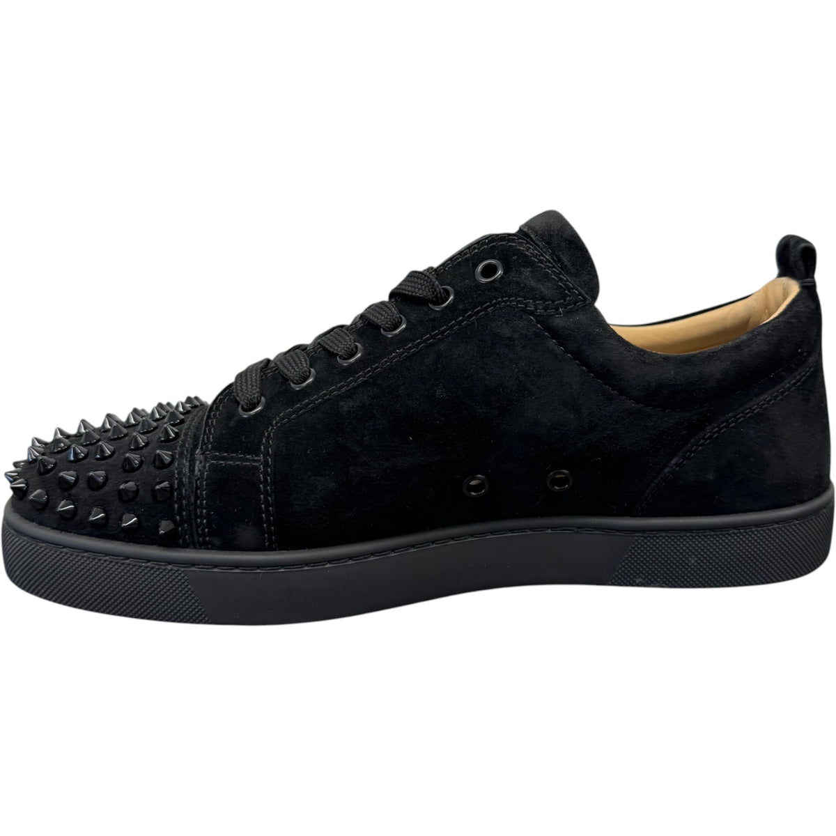 Men's Louis Junior Spikes Flat Low Trainers Black Size UK 8 / EU 42 - Photo 2