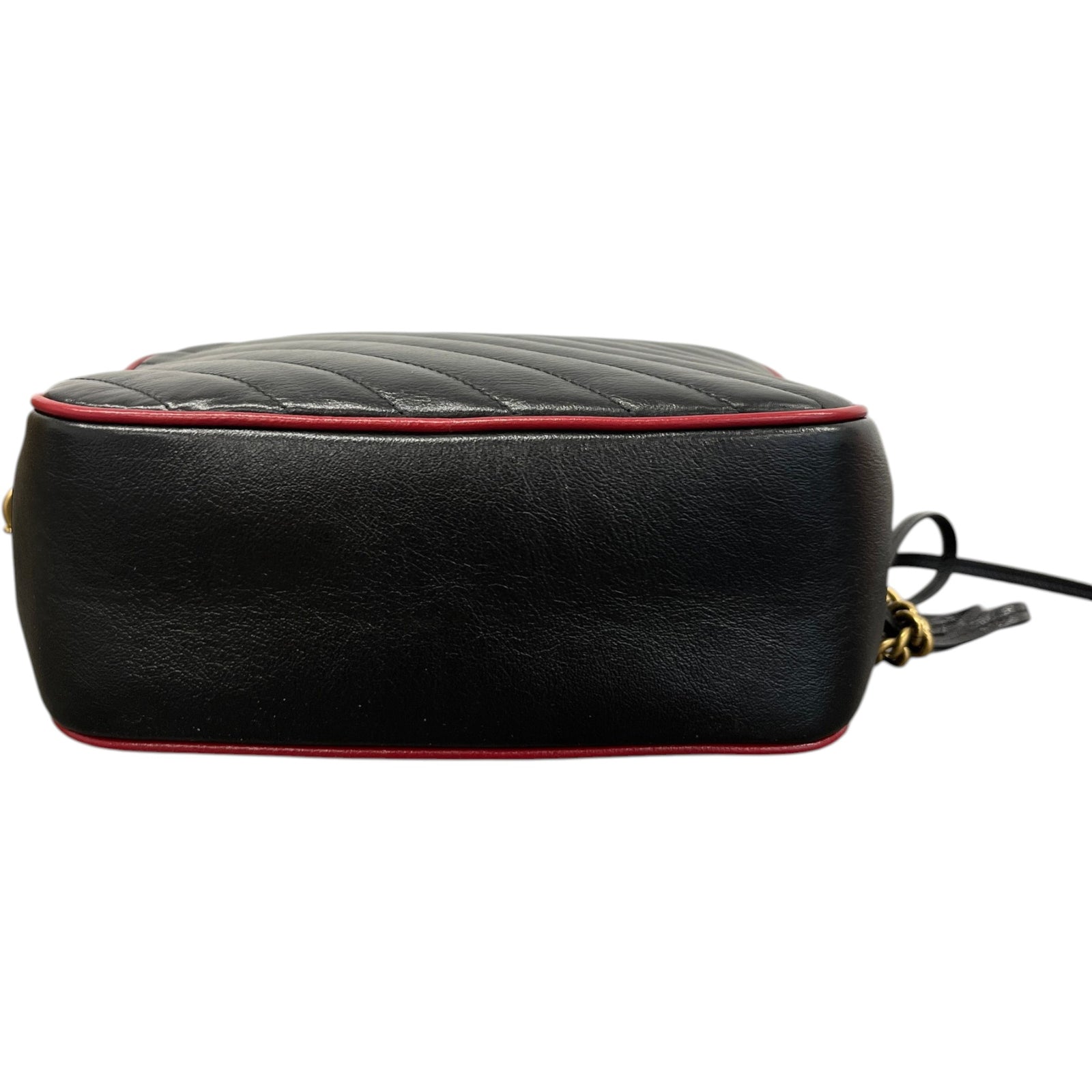 Women's Small GG Marmont Torchon Bamboo Handbag Black - Photo 10