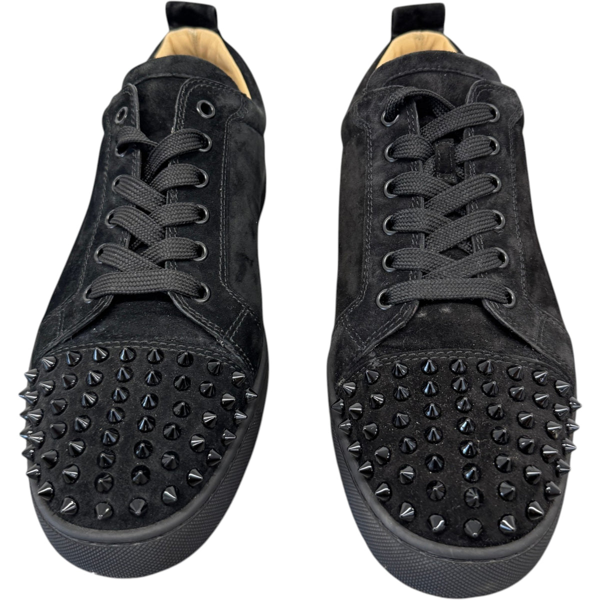 Men's Louis Junior Spikes Flat Low Trainers Black Size UK 8 / EU 42 - Photo 6