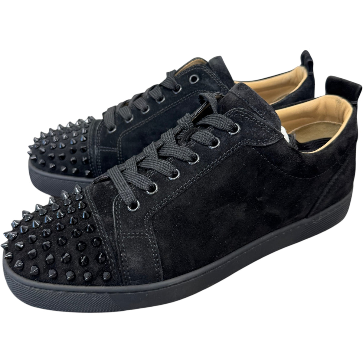 Men's Louis Junior Spikes Flat Low Trainers Black Size UK 8 / EU 42 - Photo 7