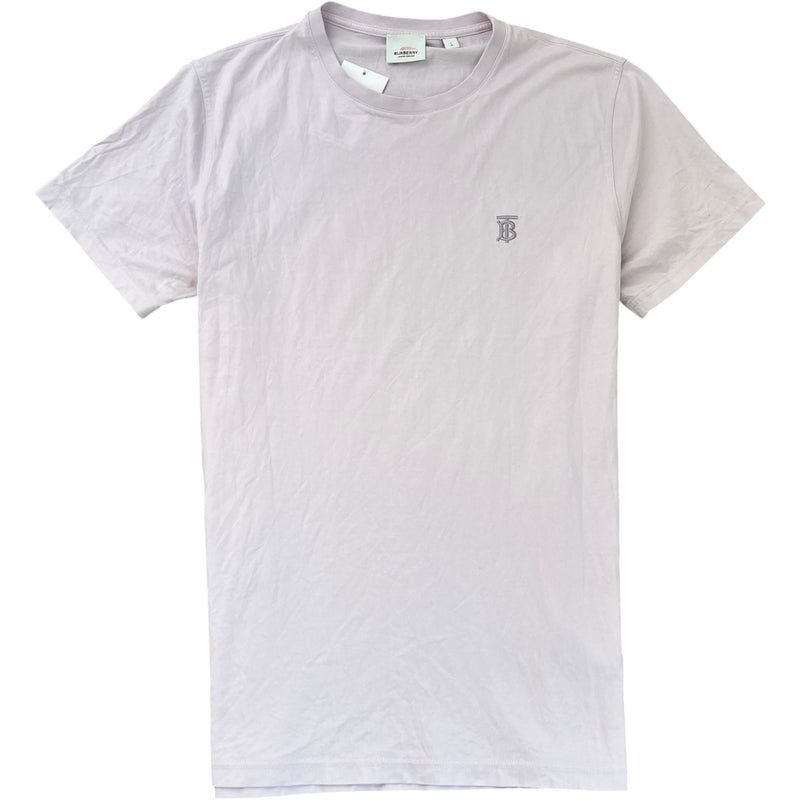 Men's Embroidered Logo T-Shirt Purple Size L