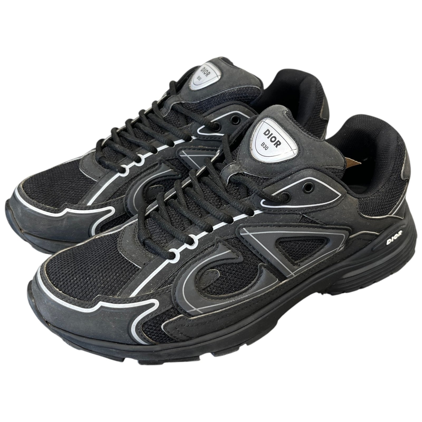 Men's B30 Low Trainers Black Size EU 41.5 / UK 7.5 - Photo 9