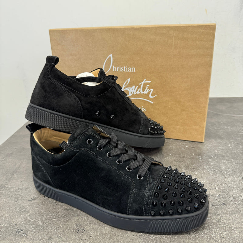 Men's Louis Junior Spikes Flat Low Trainers Black Size UK 8 / EU 42