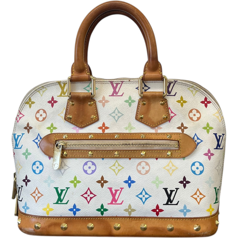 Women's Monogram Multicolour Alma PM Handbag White
