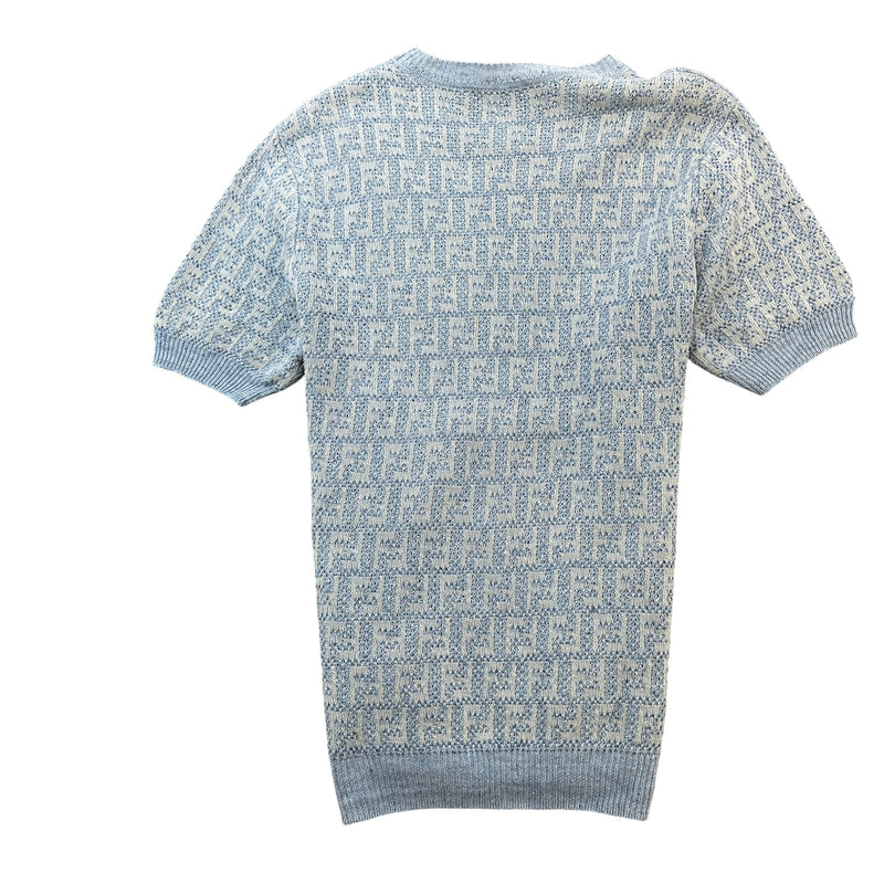 Men's FF Monogram T-Shirt Blue Size L