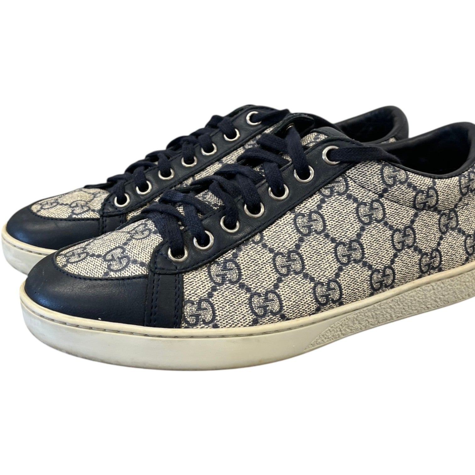 Women's Gg Supreme Low Trainers Blue Size EU 38 / UK 5 - Photo 8