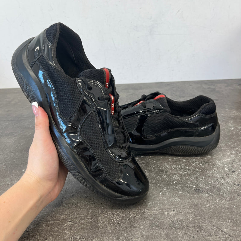 Men's America's Cup Low Trainers Black Size UK 8.5 / EU 42.5