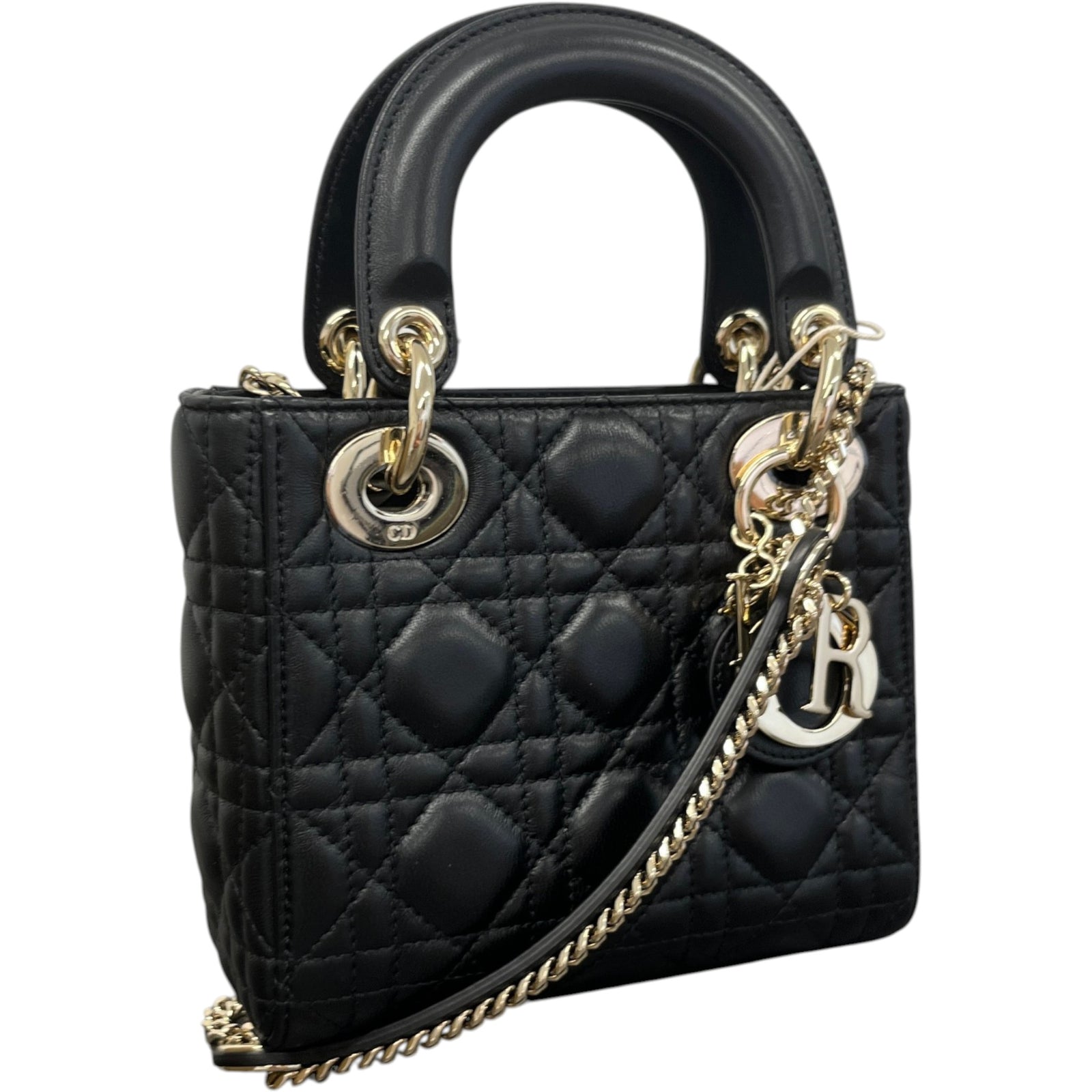 Women's Small Lady Dior Handbag Black - Photo 5