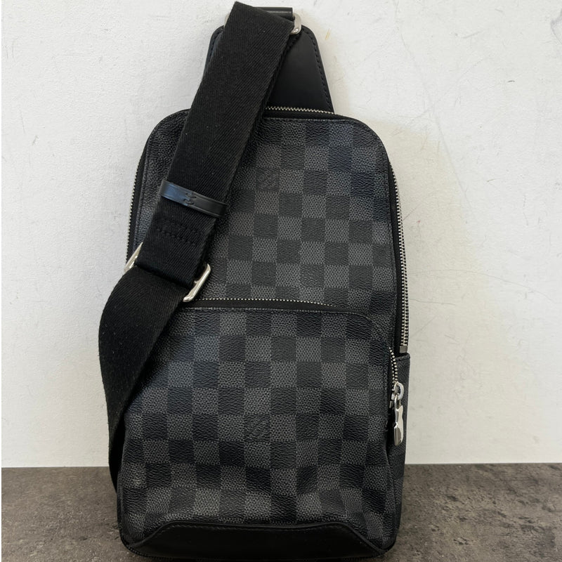 Men's Damier Graphite Avenue Slingbag Bag Black