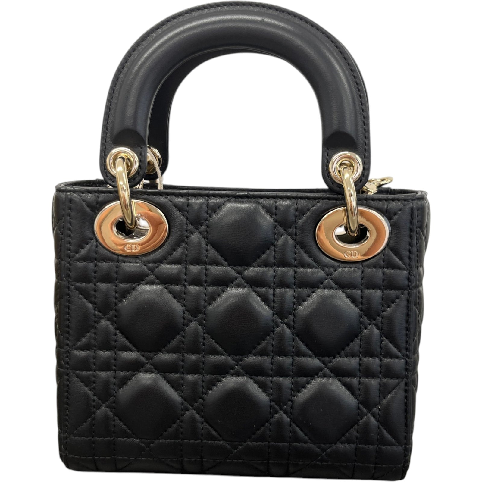 Women's Small Lady Dior Handbag Black - Photo 3