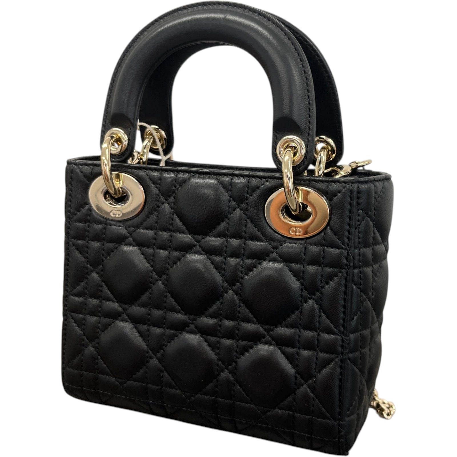 Women's Small Lady Dior Handbag Black - Photo 10
