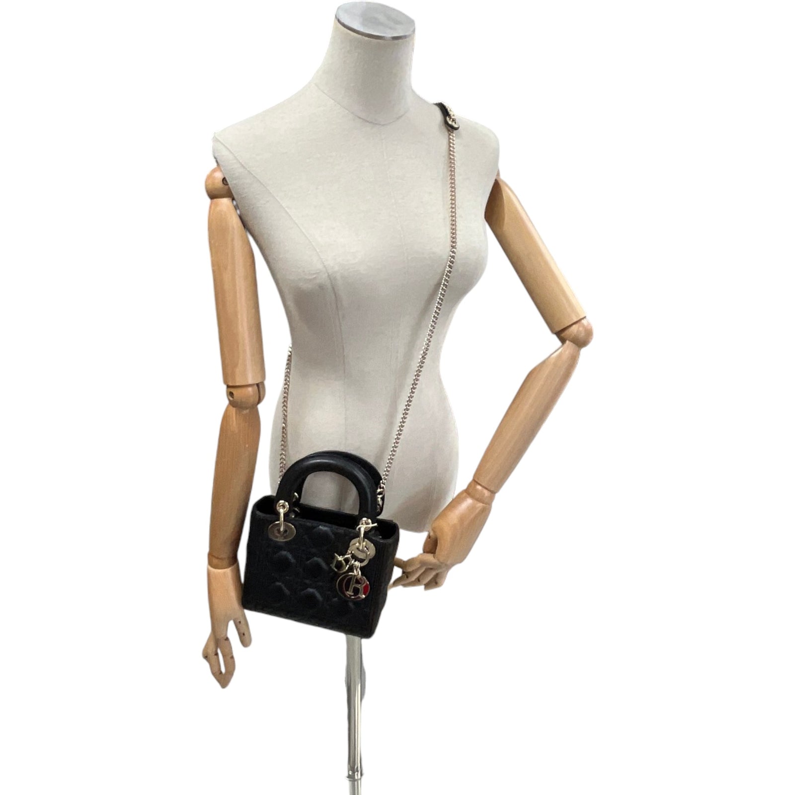 Women's Small Lady Dior Handbag Black - Photo 2