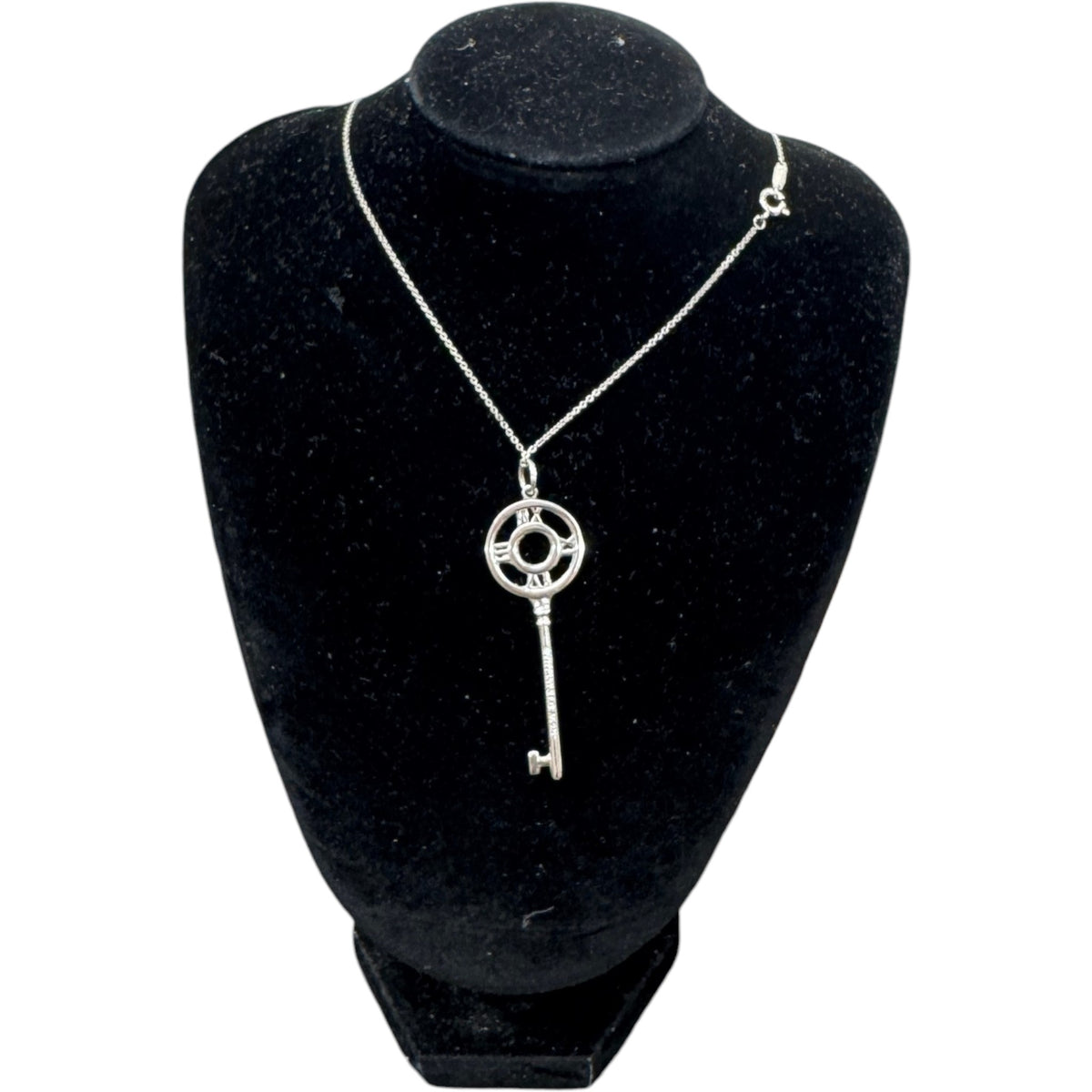 Women's Atlas Key Pendant Necklace Silver - Photo 6