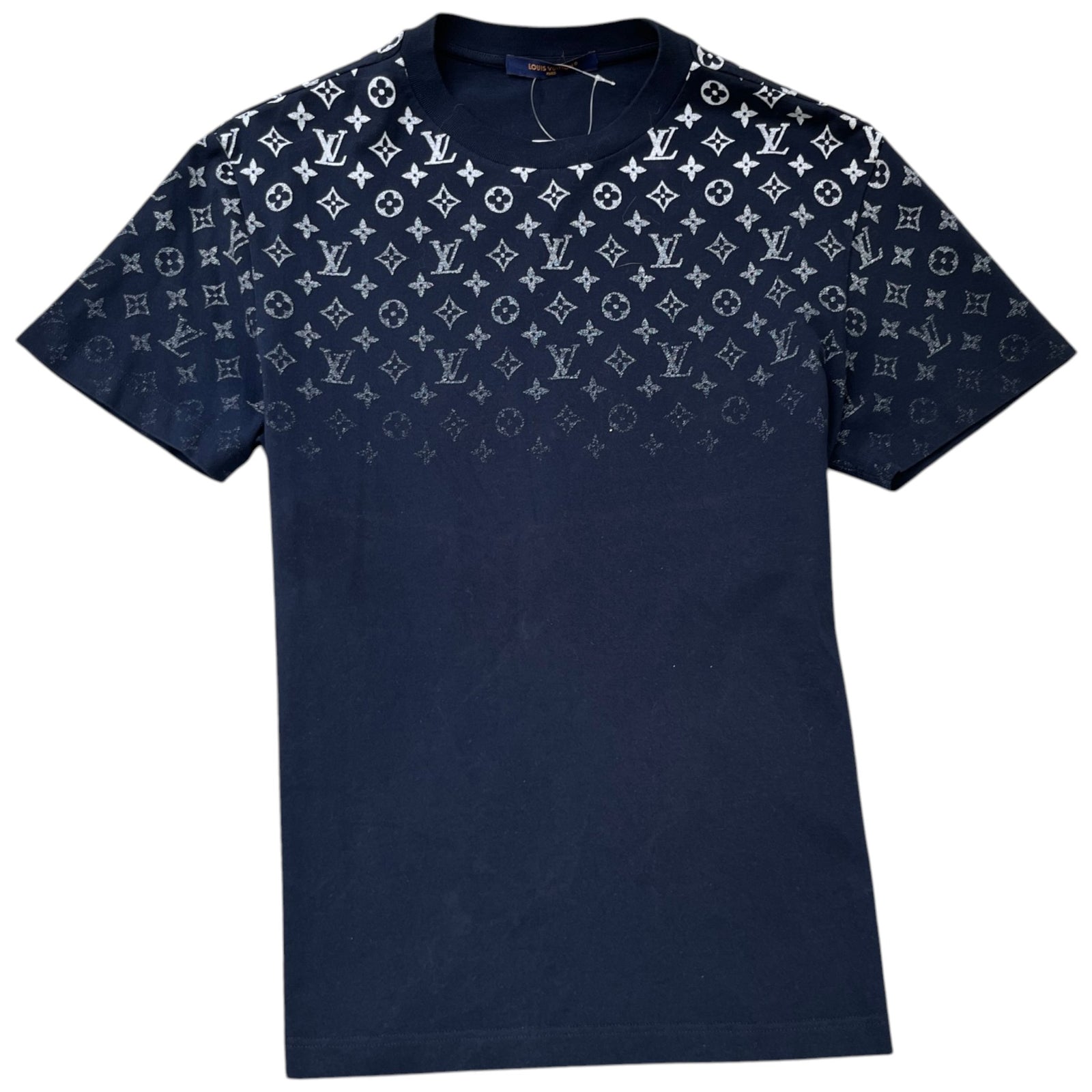 Men's Monogram Gradient T-Shirt Navy Size S - Photo 1