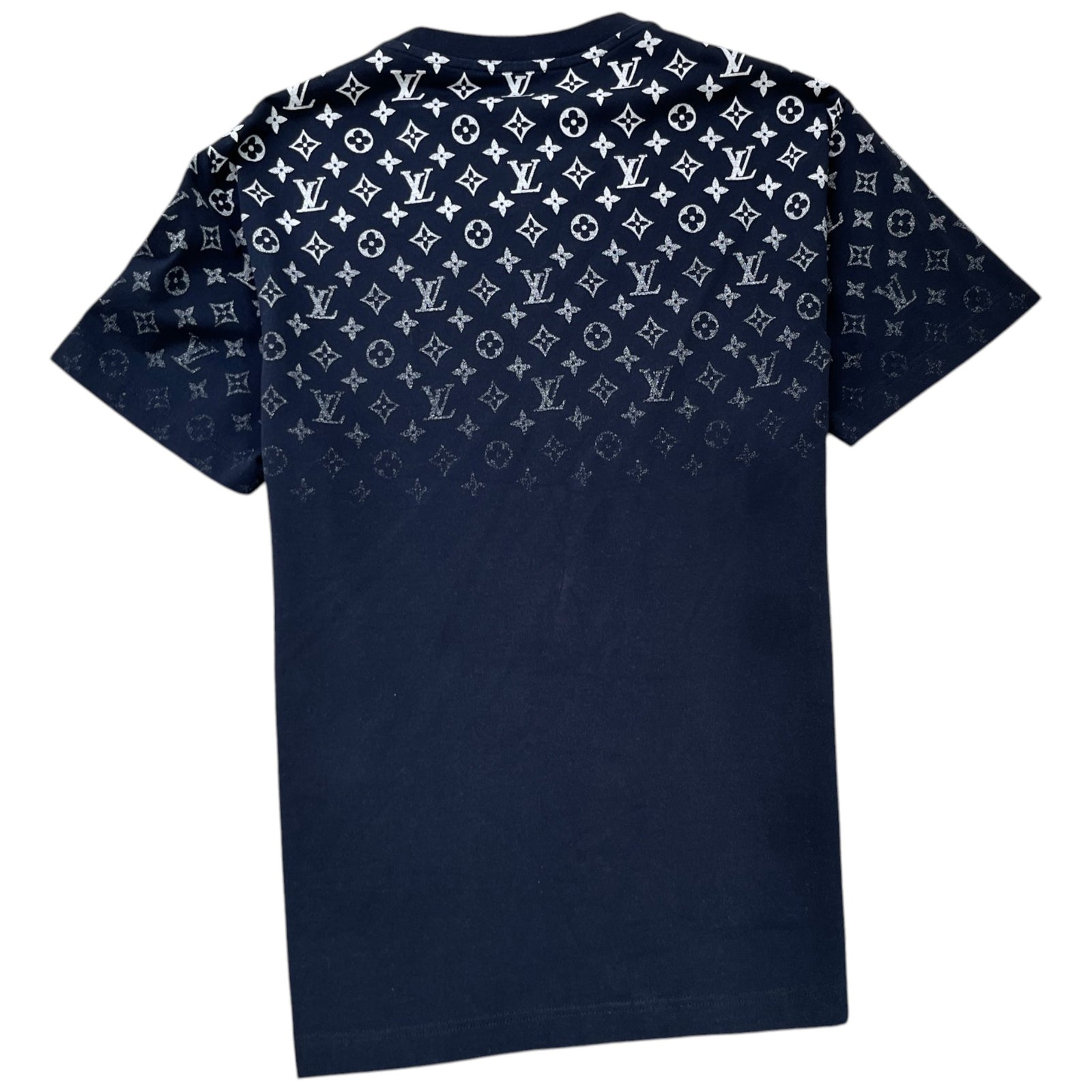 Men's Monogram Gradient T-Shirt Navy Size S - Photo 2