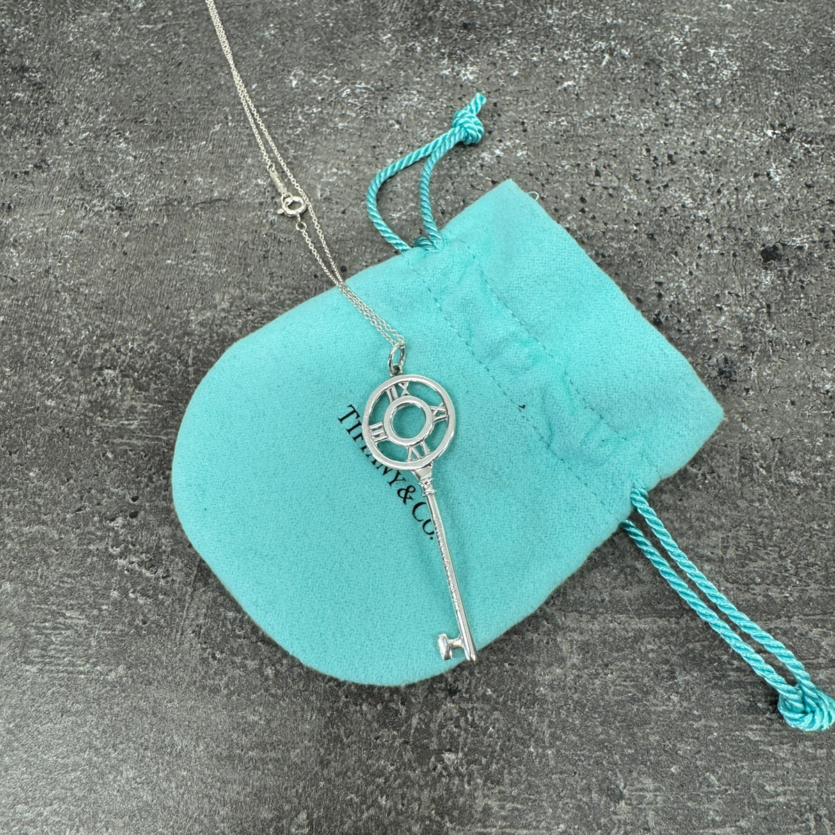 Women's Atlas Key Pendant Necklace Silver - Photo 10