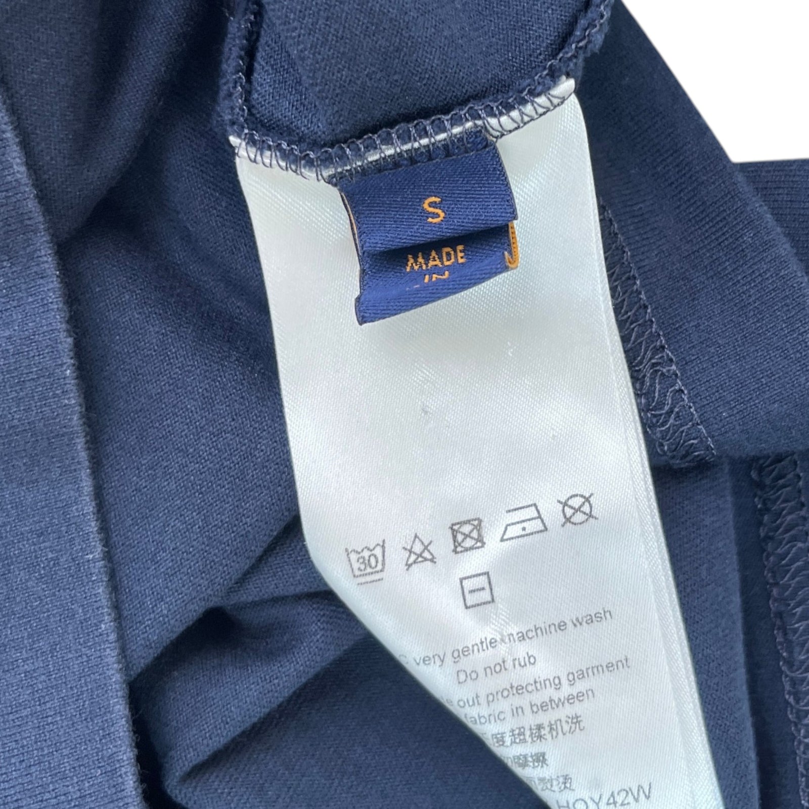 Men's Monogram Gradient T-Shirt Navy Size S - Photo 7