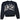 Men's Distressed Logo Print Jumper Black Size L