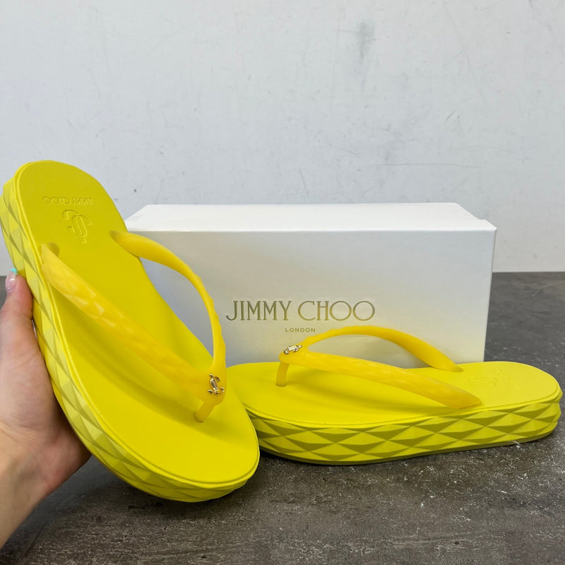 Women's Diamond Sandals Yellow Size EU 40 / UK 7
