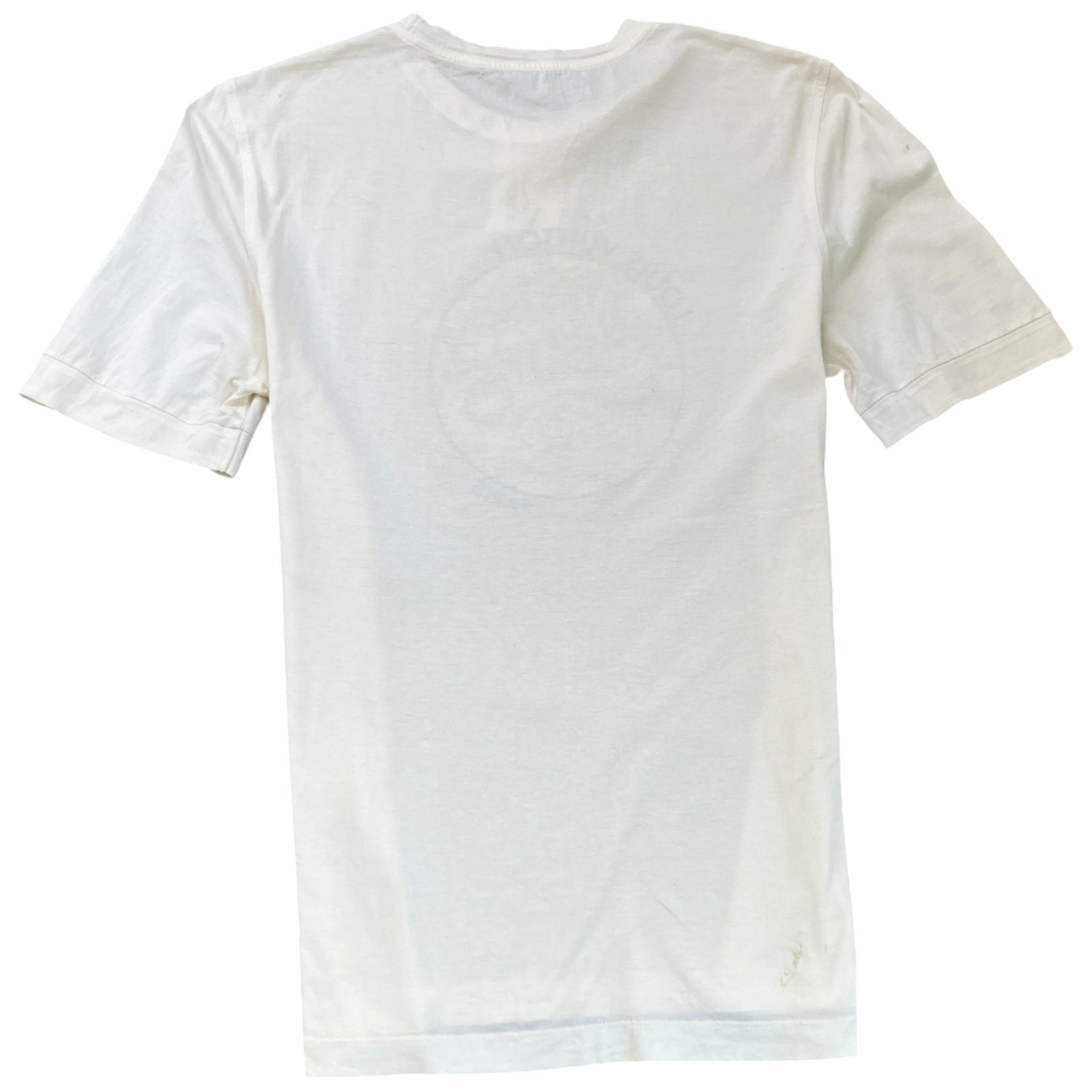 Men's Topographical T-Shirt White Size L - Photo 2