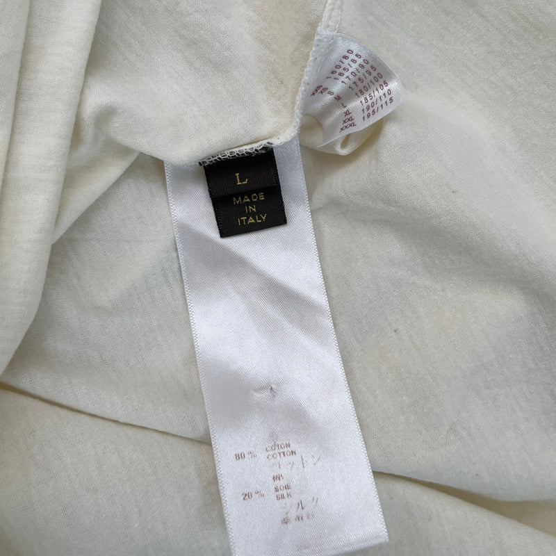 Men's Topographical T-Shirt White Size L