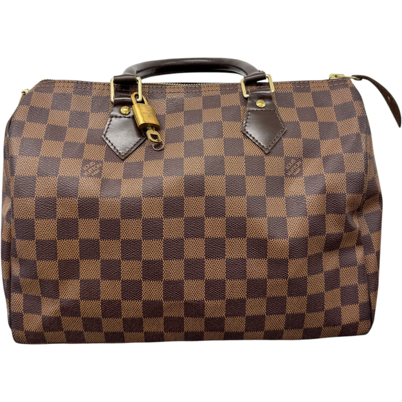 Women's Damier Ebene Speedy 30 Handbag Brown