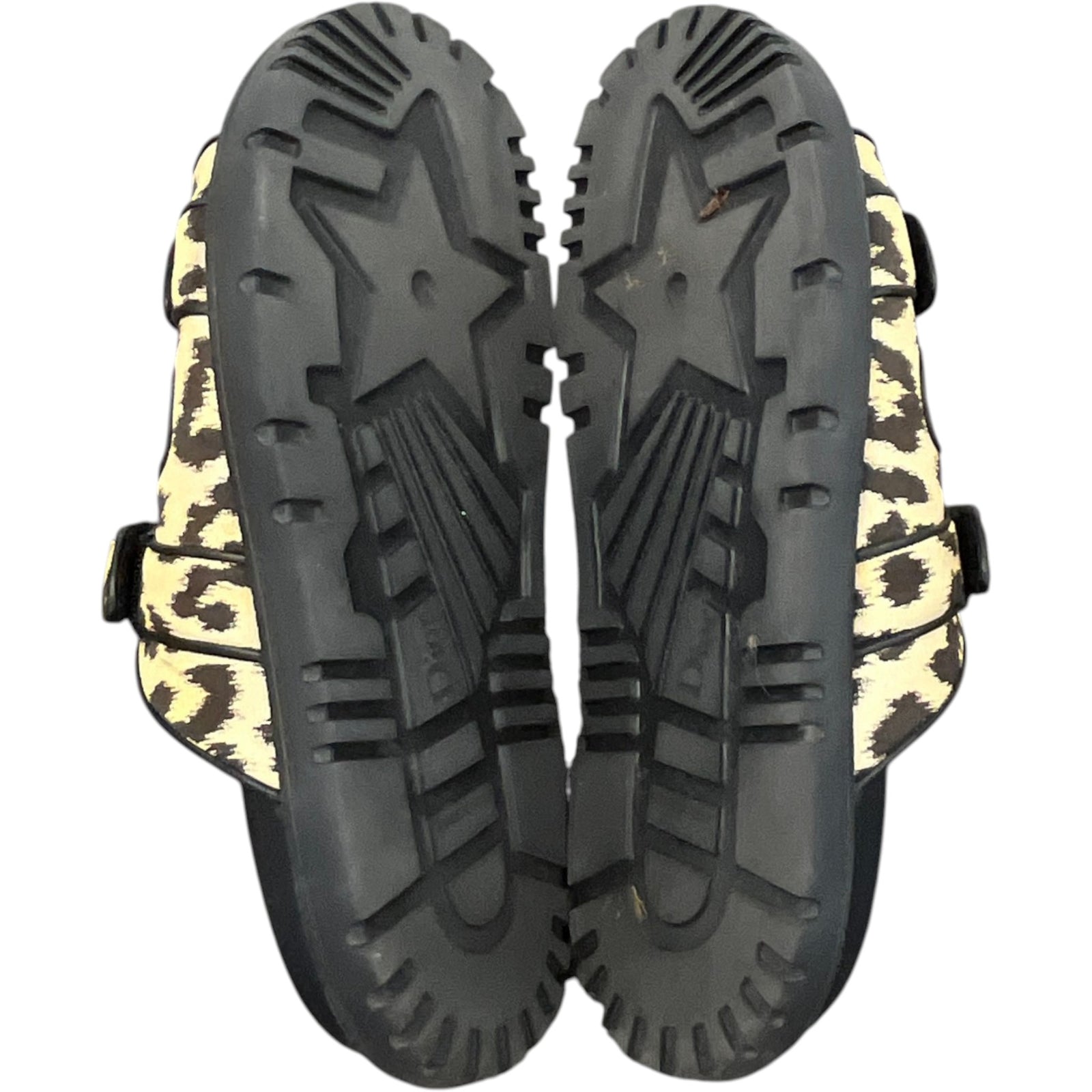 Women's DiorAct Lepoard Print Slides Black Size UK 8 / EU 41 - Photo 10