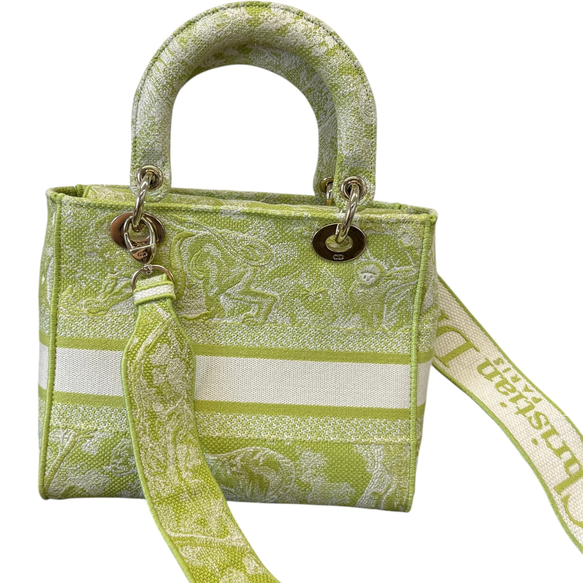 Women's Lady Dior Medium Handbag Green - Photo 3
