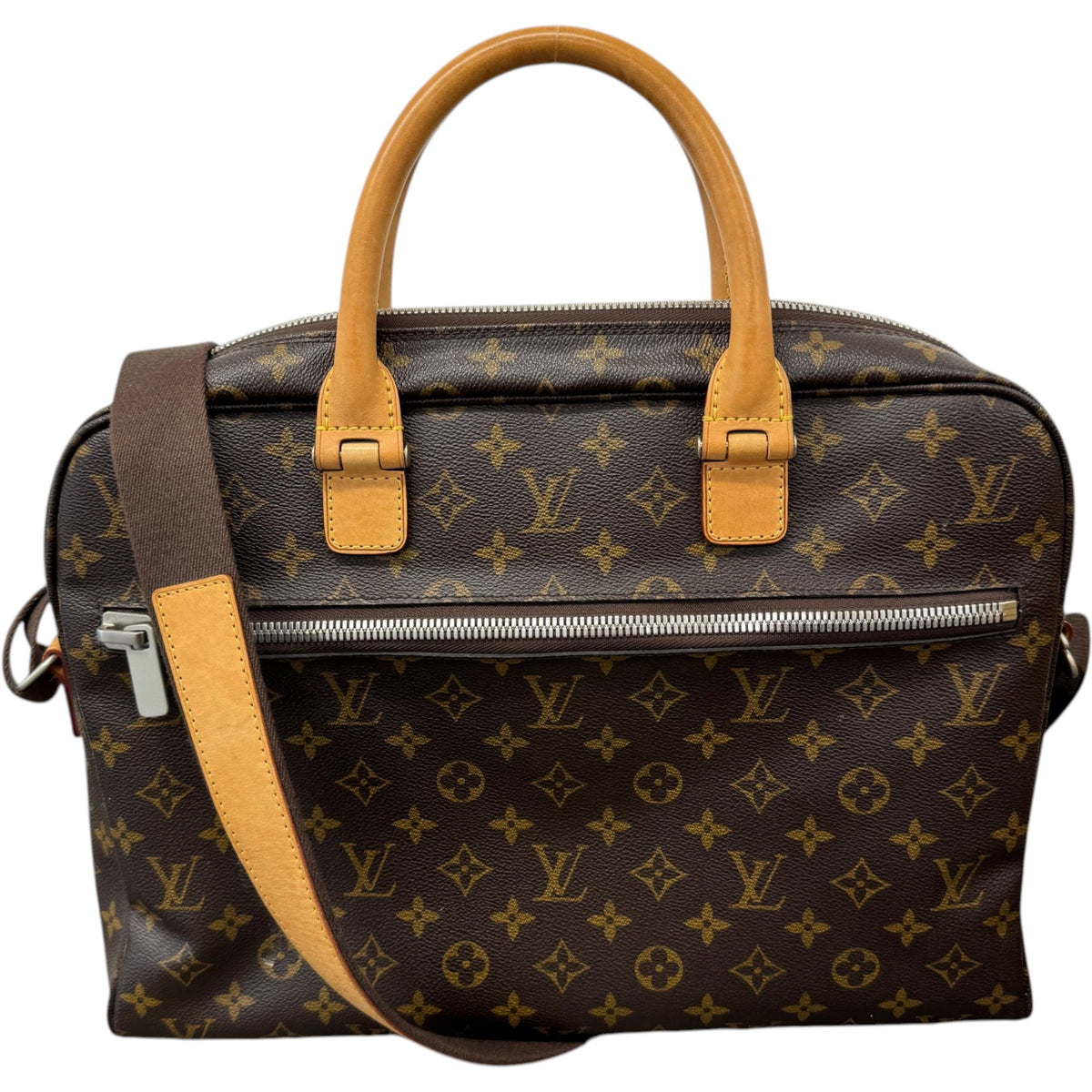 Men's Monogram Horizon Briefcase Brown - Photo 1