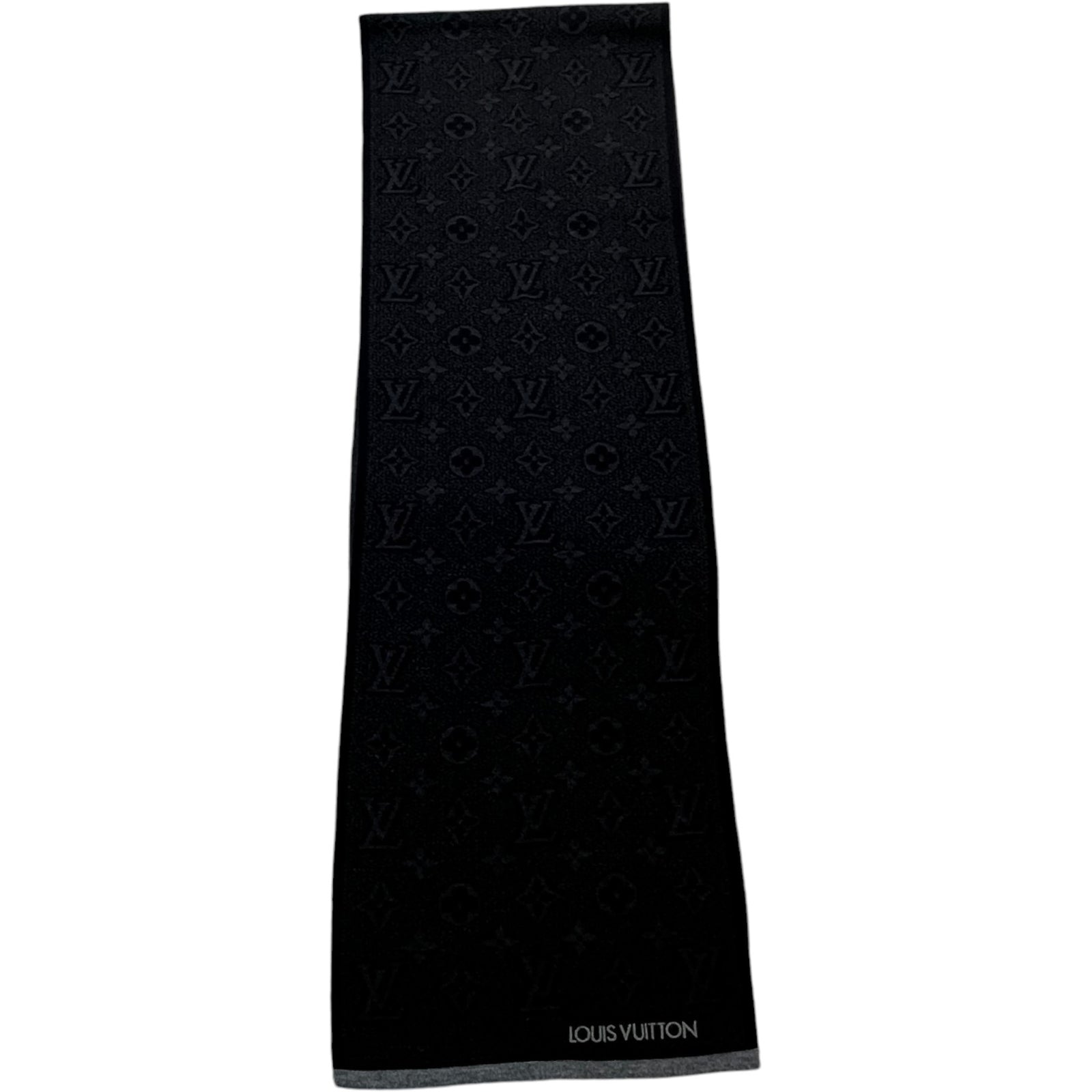 Men's Monogram Eclipse Scarf Black - Photo 3