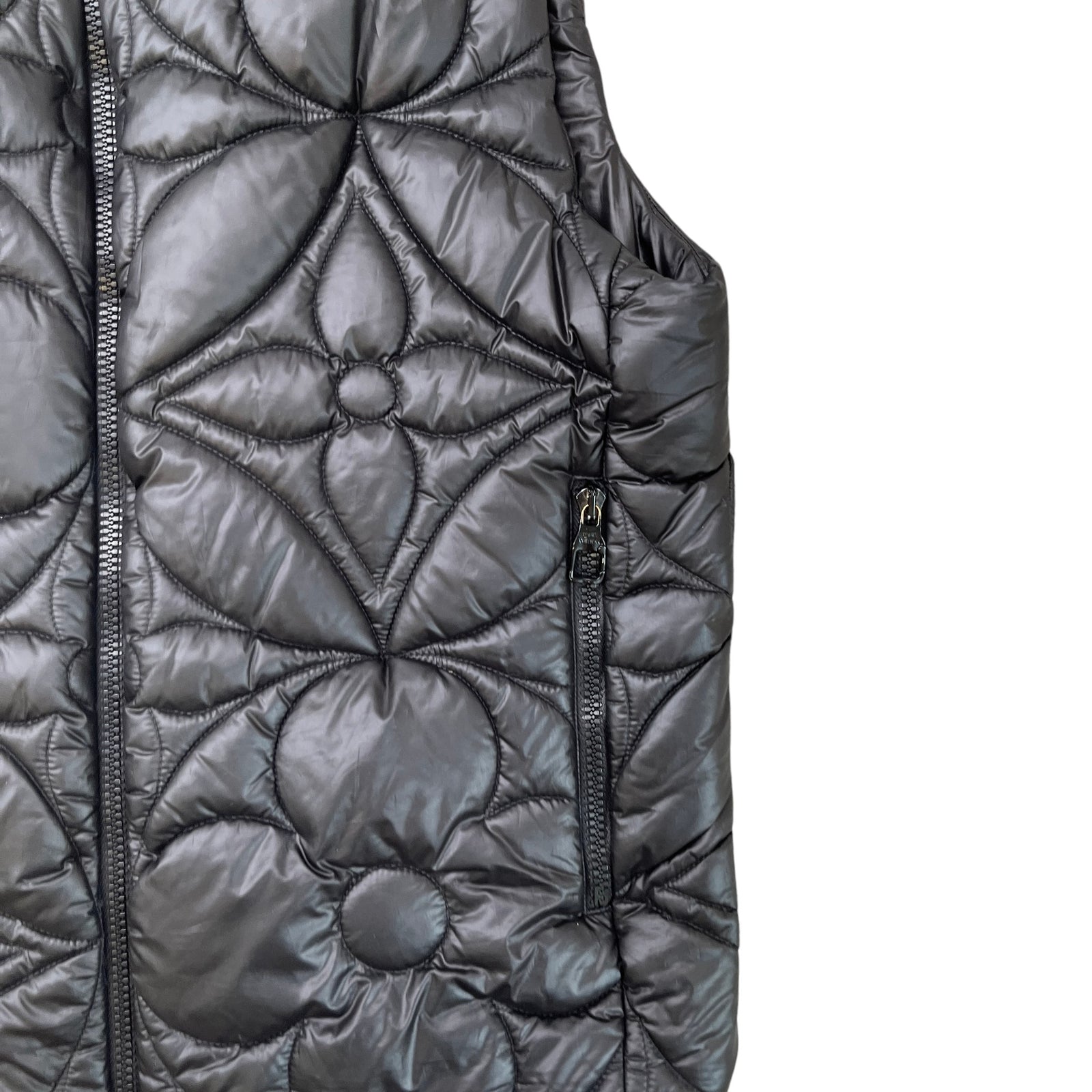 Men's Lvse Padded Monogram Gilet Black Size IT 44 / XS - Photo 7